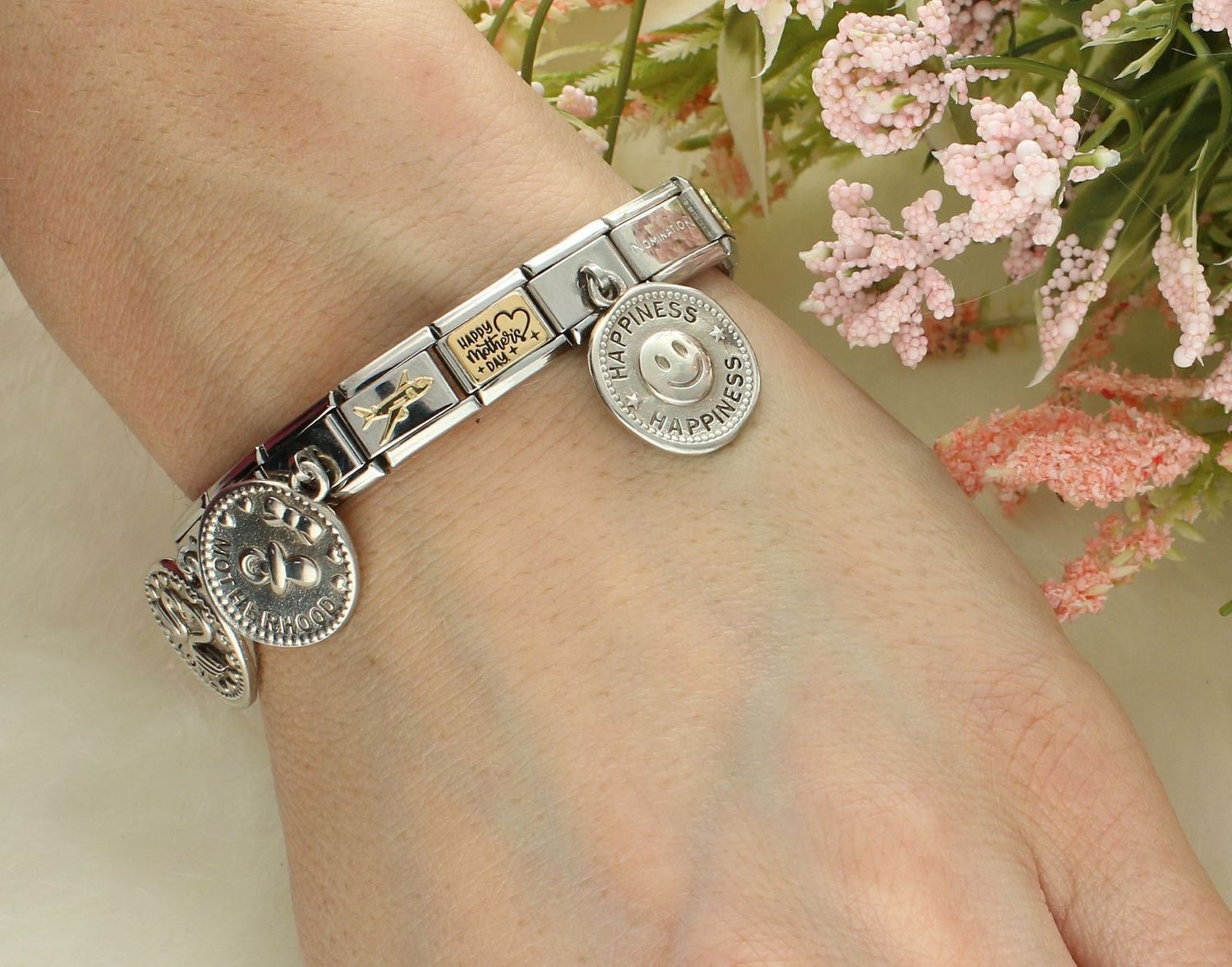 Nomination Link 925 zawieszka srebro 'Dwa łabędzie z napisem Miłość' 331800 02 biżuteria nomination nomination zawieszki nomination baza.jpg